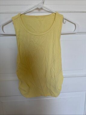 Women’s Sleeveless Ribbed Tank Top - Yellow